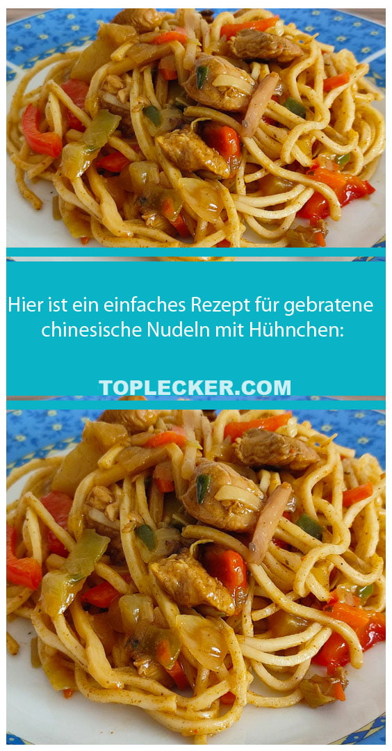 Hier ist ein einfaches Rezept für gebratene chinesische Nudeln mit ...