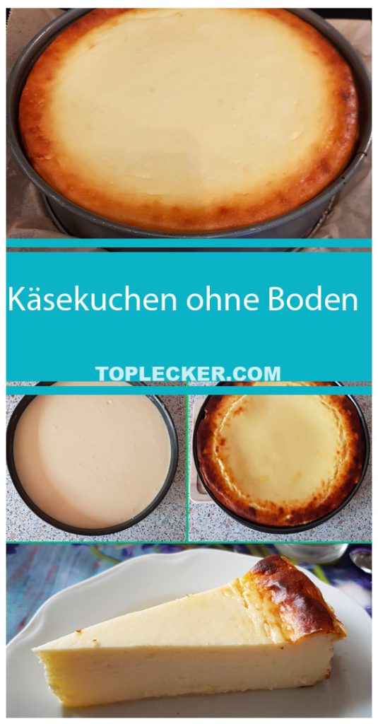 Einfacher und cremiger Käsekuchen ohne Boden - das perfekte Rezept für ...