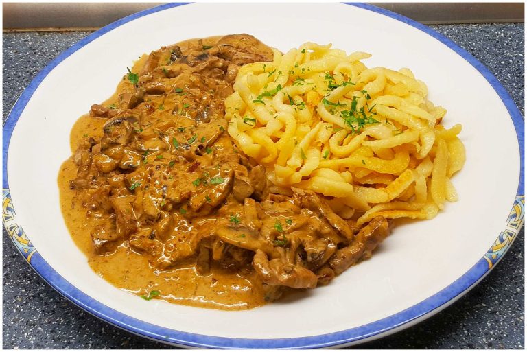 Tiroler Geschnetzeltes mit Spätzle