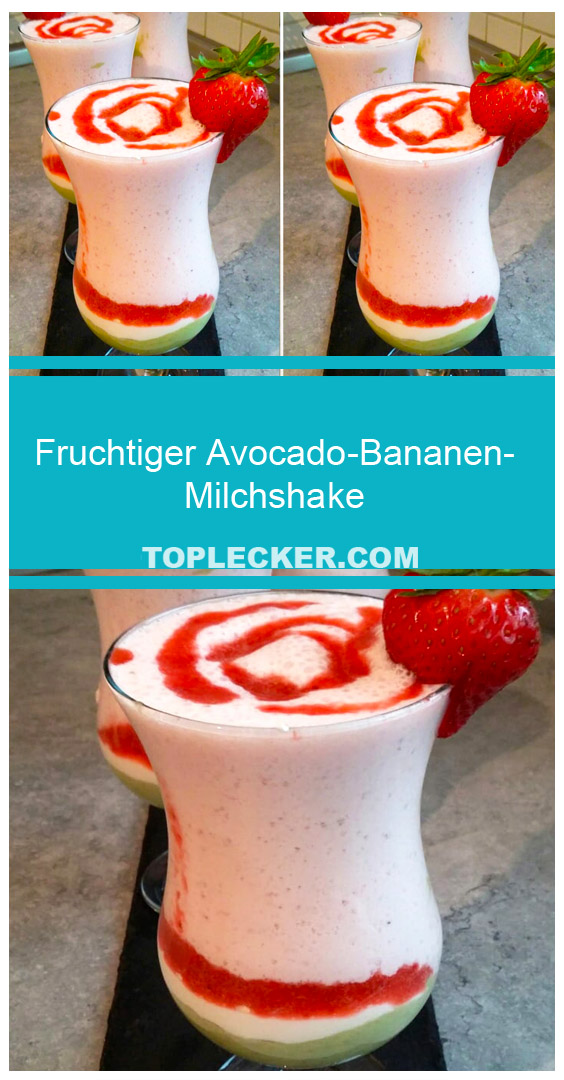 Fruchtiger Avocado-Bananen-Milchshake