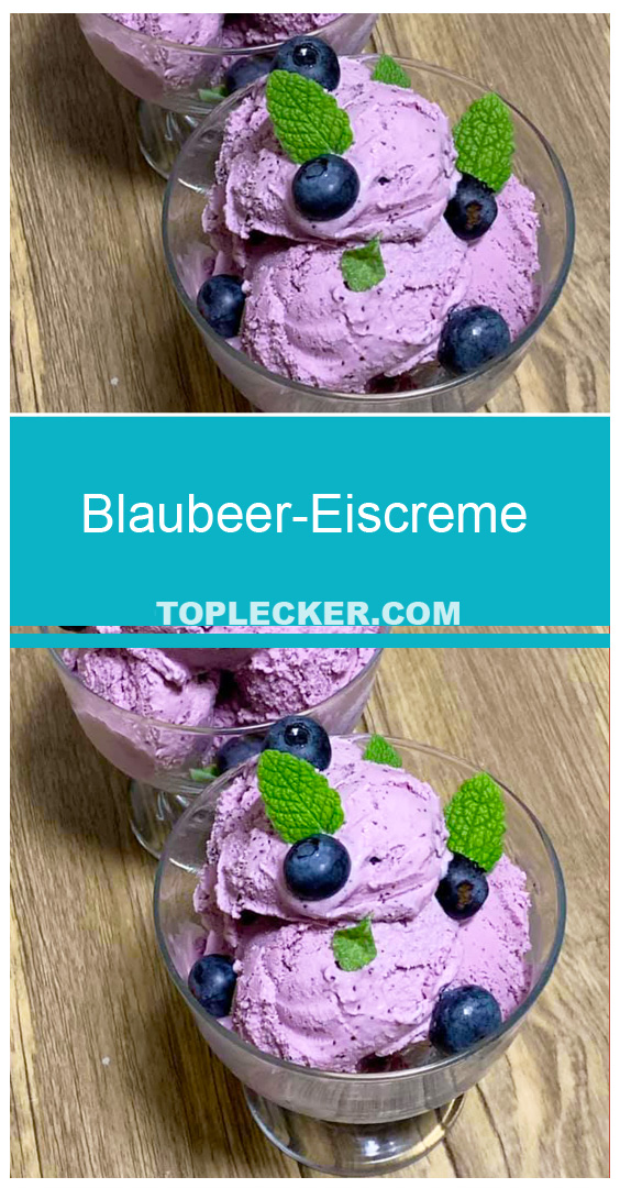 Blaubeer-Eiscreme