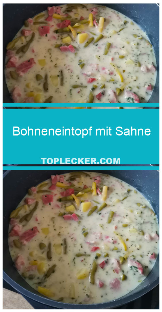 Bohneneintopf mit Sahne